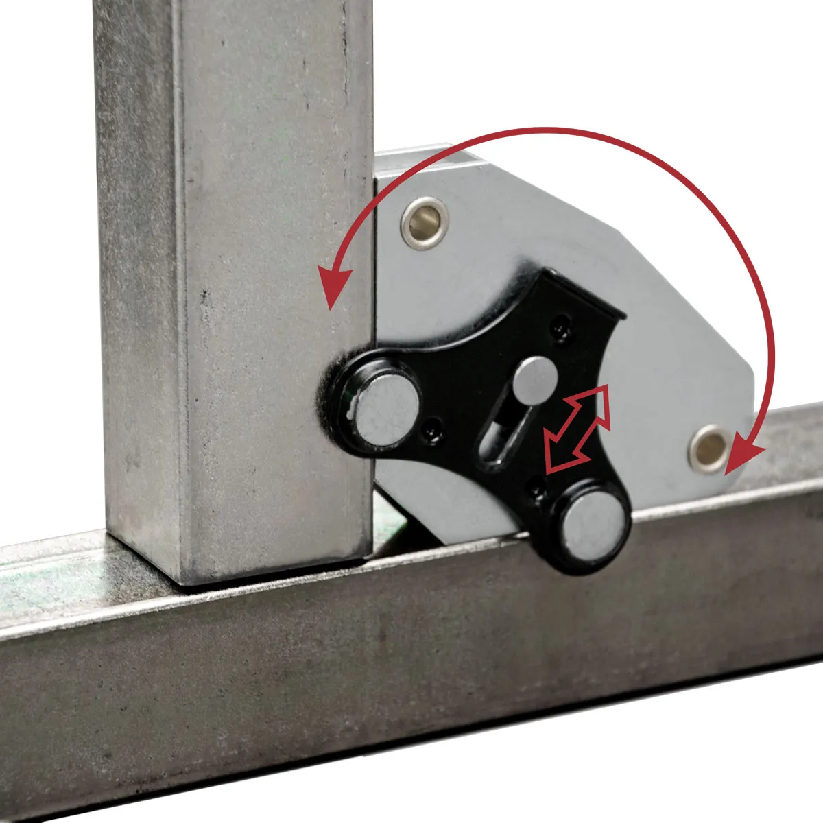 MINI magnetické úhelníky XYZ, 2 kusy, tažná síla 14 kg, úhly 30°/60°, 45°, 90°, AEK